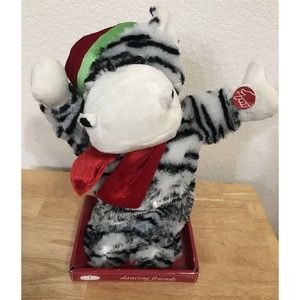 Trim A Home "Takin' Care Of Christmas" Musical Animatronic Dancing Friends Zebra